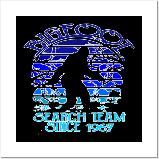 Bigfoot Search Team and Sasquatch T Shirts Posters and Art